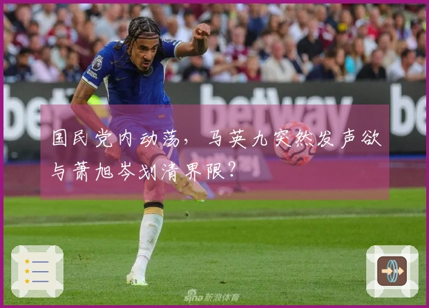 国民党内动荡，马英九突然发声欲与萧旭岑划清界限？